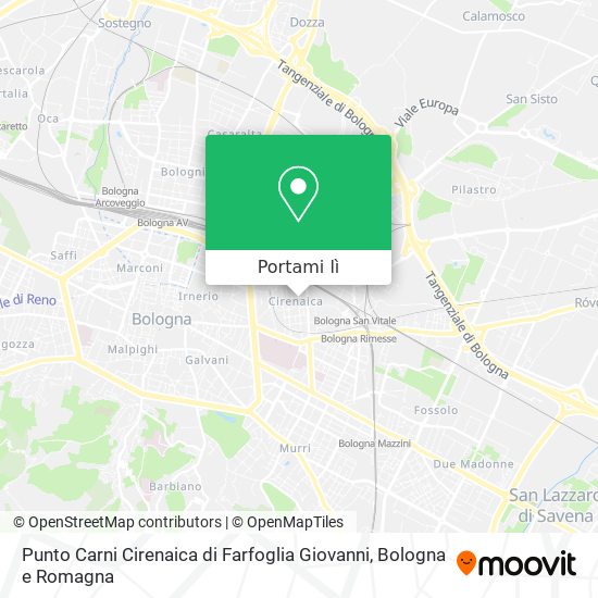 Mappa Punto Carni Cirenaica di Farfoglia Giovanni
