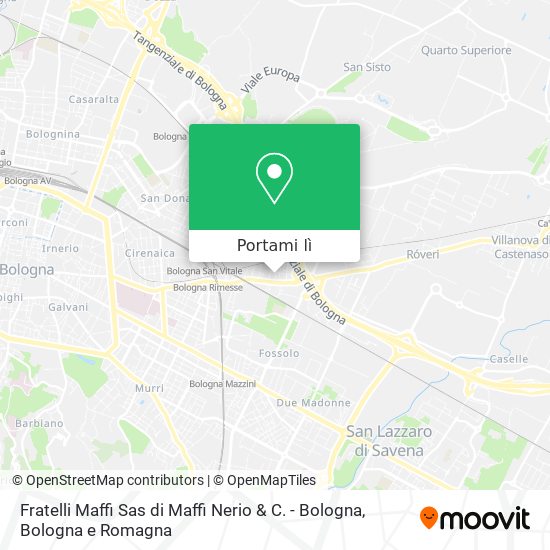 Mappa Fratelli Maffi Sas di Maffi Nerio & C. - Bologna