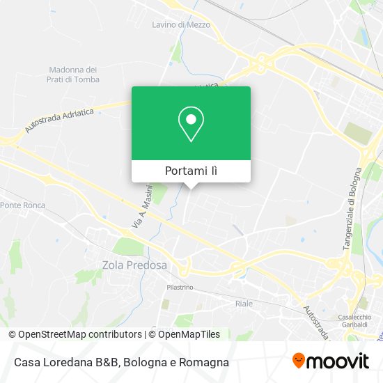 Mappa Casa Loredana B&B