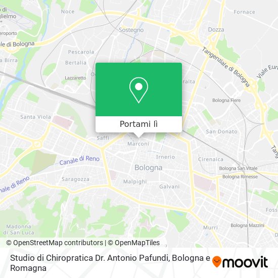 Mappa Studio di Chiropratica Dr. Antonio Pafundi
