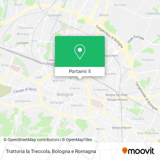 Mappa Trattoria la Treccola