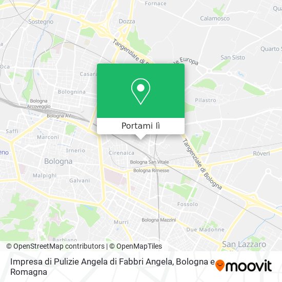 Mappa Impresa di Pulizie Angela di Fabbri Angela