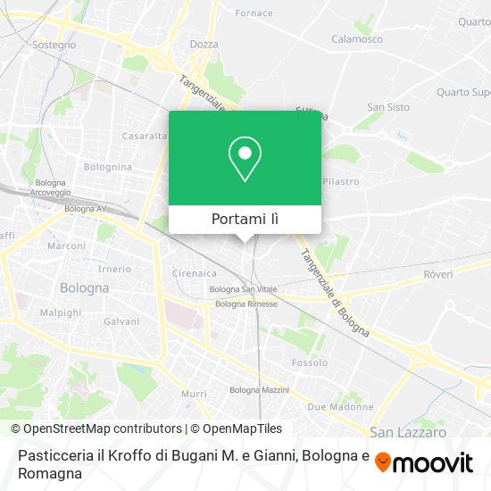 Mappa Pasticceria il Kroffo di Bugani M. e Gianni