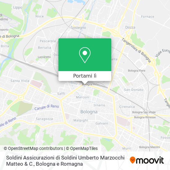 Mappa Soldini Assicurazioni di Soldini Umberto Marzocchi Matteo & C.