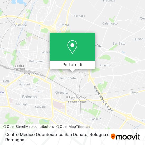 Mappa Centro Medico Odontoiatrico San Donato