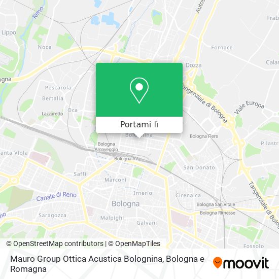 Mappa Mauro Group Ottica Acustica Bolognina