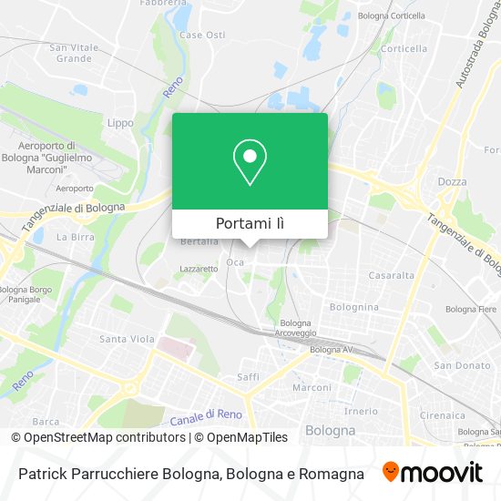 Mappa Patrick Parrucchiere Bologna
