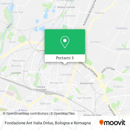 Mappa Fondazione Ant Italia Onlus