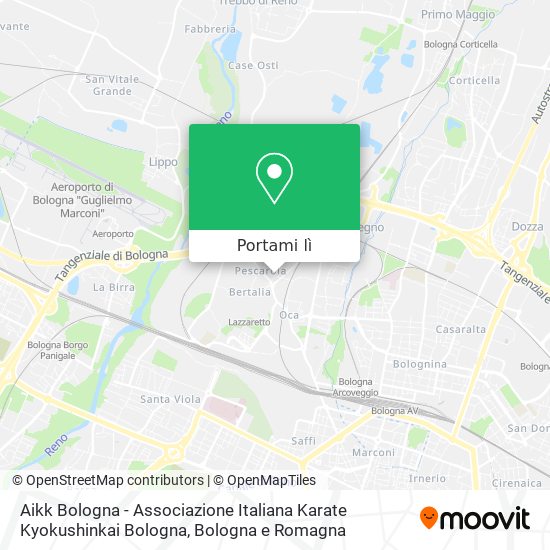 Mappa Aikk Bologna - Associazione Italiana Karate Kyokushinkai Bologna