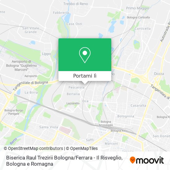 Mappa Biserica Raul Trezirii Bologna / Ferrara - Il Risveglio
