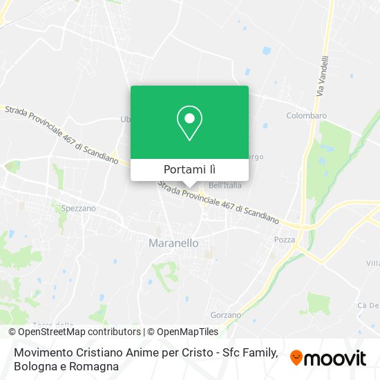 Mappa Movimento Cristiano Anime per Cristo - Sfc Family