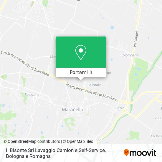 Mappa Il Bisonte Srl Lavaggio Camion e Self-Service