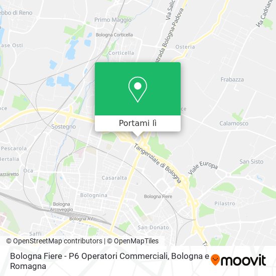 Mappa Bologna Fiere - P6 Operatori Commerciali
