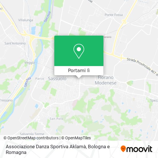 Mappa Associazione Danza Sportiva Aklamà