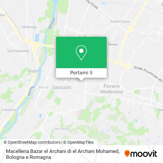 Mappa Macelleria Bazar el Archani di el Archani Mohamed