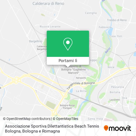 Mappa Associazione Sportiva Dilettantistica Beach Tennis Bologna