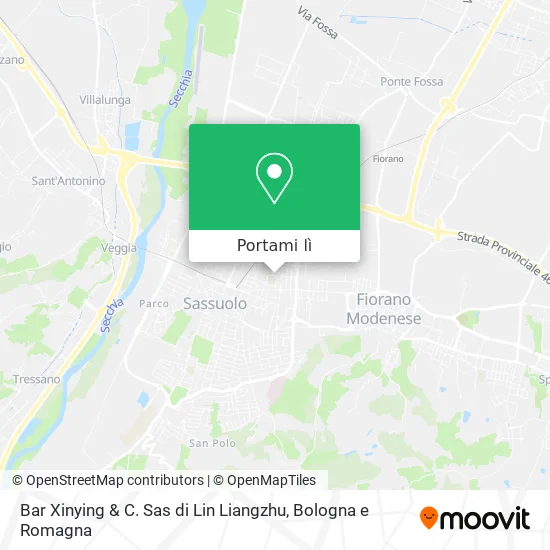 Mappa Bar Xinying & C. Sas di Lin Liangzhu