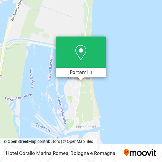 Mappa Hotel Corallo Marina Romea