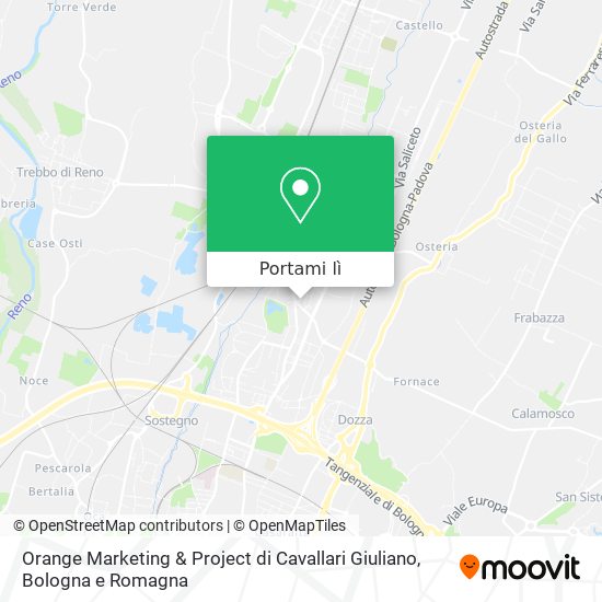 Mappa Orange Marketing & Project di Cavallari Giuliano