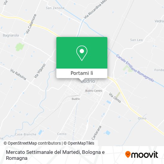 Mappa Mercato Settimanale del Martedi