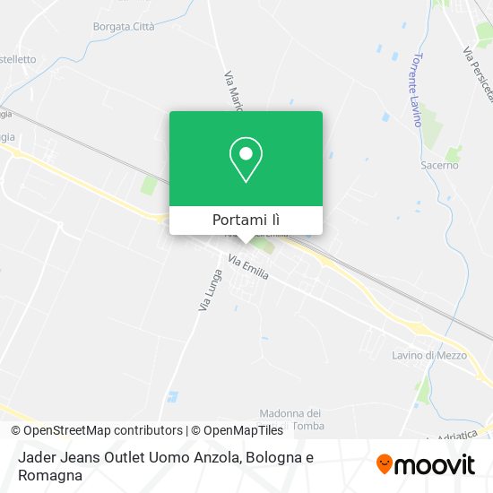 Mappa Jader Jeans Outlet Uomo Anzola