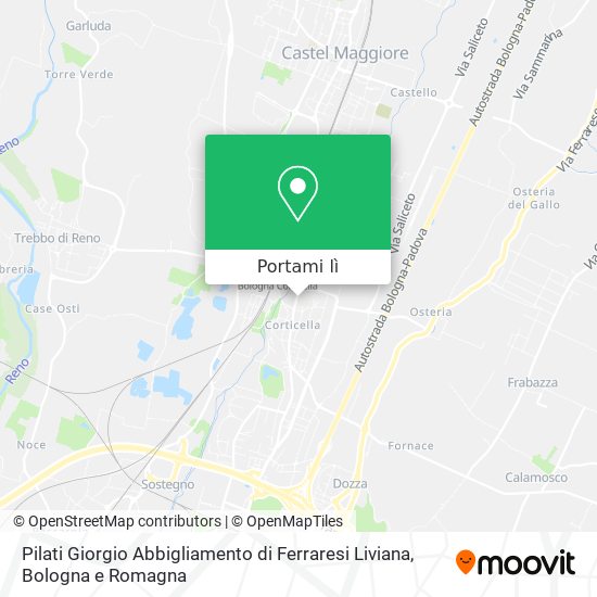 Mappa Pilati Giorgio Abbigliamento di Ferraresi Liviana
