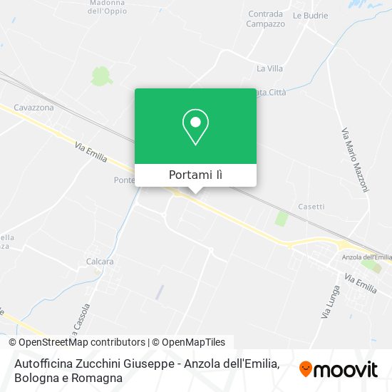 Mappa Autofficina Zucchini Giuseppe - Anzola dell'Emilia
