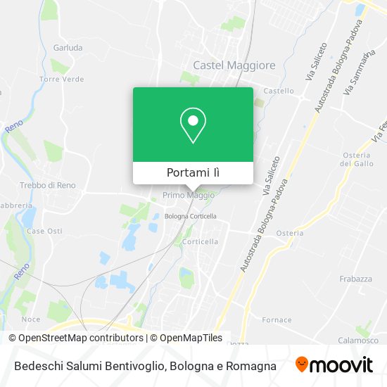 Mappa Bedeschi Salumi Bentivoglio