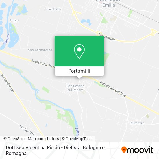 Mappa Dott.ssa Valentina Riccio - Dietista