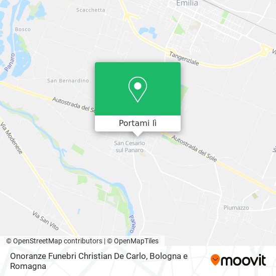 Mappa Onoranze Funebri Christian De Carlo