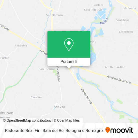 Mappa Ristorante Real Fini Baia del Re