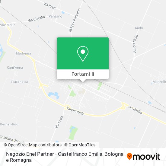 Mappa Negozio Enel Partner - Castelfranco Emilia