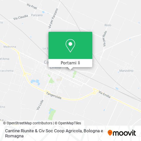 Mappa Cantine Riunite & Civ Soc Coop Agricola