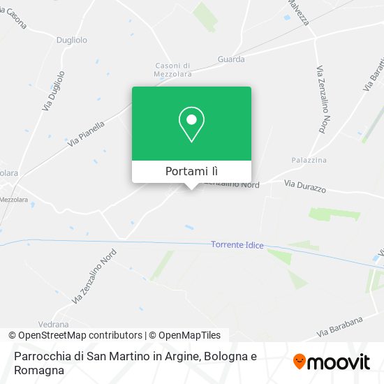 Mappa Parrocchia di San Martino in Argine
