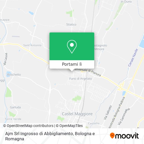 Mappa Ajm Srl Ingrosso di Abbigliamento