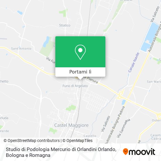 Mappa Studio di Podologia Mercurio di Orlandini Orlando