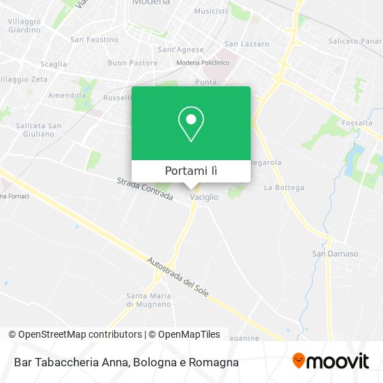 Mappa Bar Tabaccheria Anna