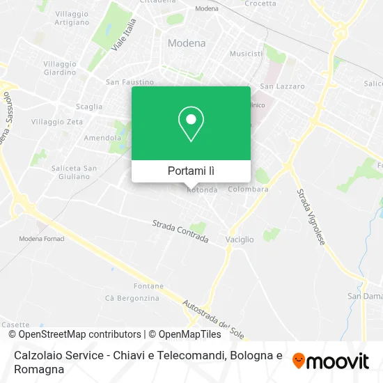 Mappa Calzolaio Service - Chiavi e Telecomandi