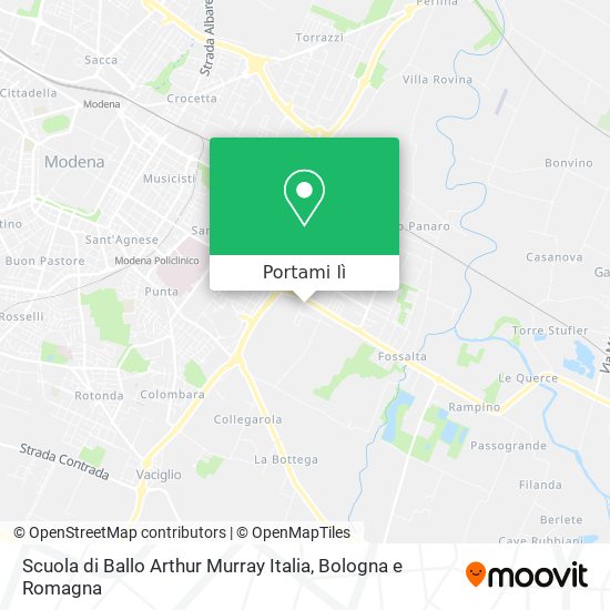 Mappa Scuola di Ballo Arthur Murray Italia