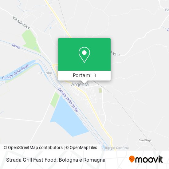 Mappa Strada Grill Fast Food