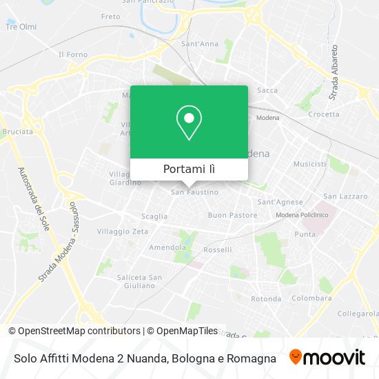 Mappa Solo Affitti Modena 2 Nuanda