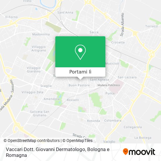 Mappa Vaccari Dott. Giovanni Dermatologo