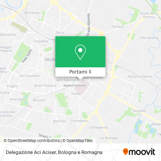 Mappa Delegazione Aci Aciser