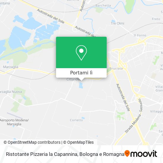 Mappa Ristotante Pizzeria la Capannina