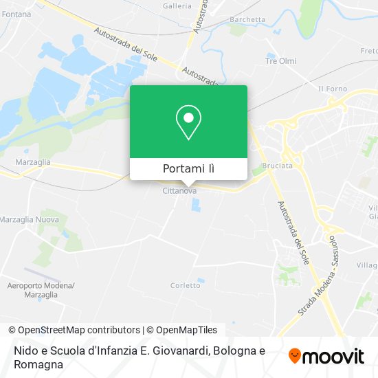 Mappa Nido e Scuola d'Infanzia E. Giovanardi