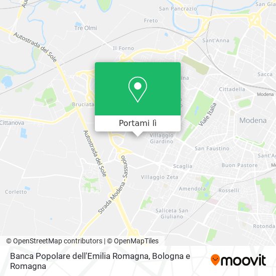 Mappa Banca Popolare dell'Emilia Romagna