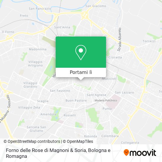 Mappa Forno delle Rose di Magnoni & Soria