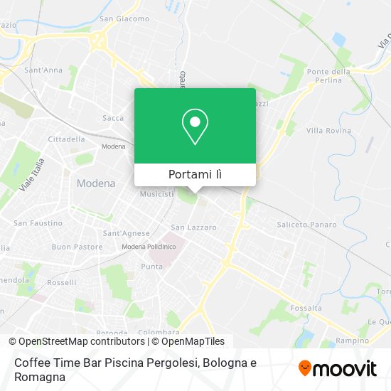 Mappa Coffee Time Bar Piscina Pergolesi