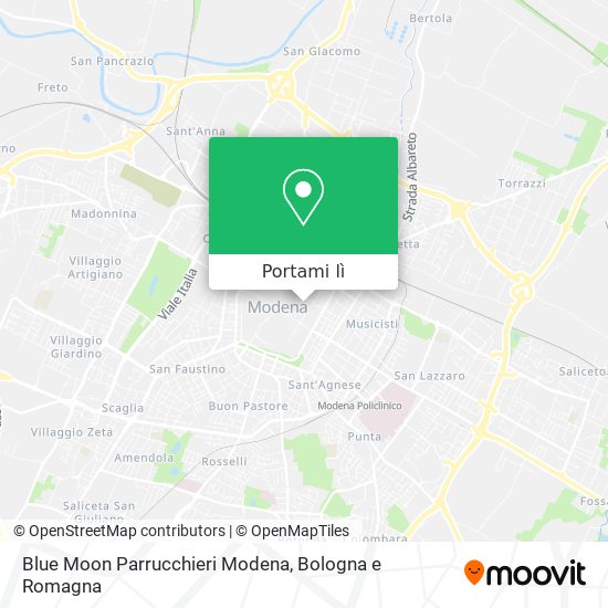 Mappa Blue Moon Parrucchieri Modena