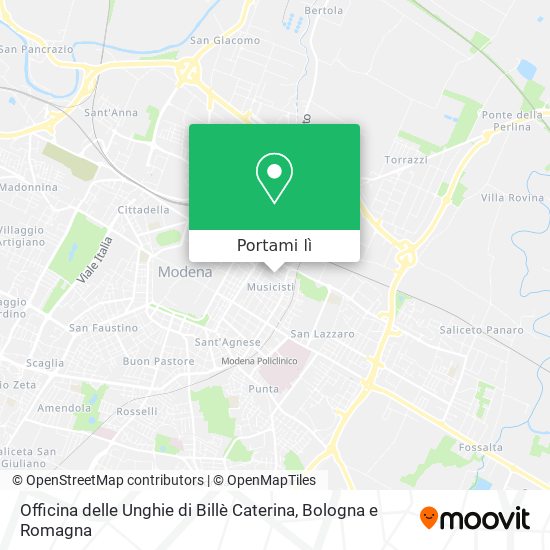Mappa Officina delle Unghie di Billè Caterina